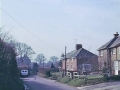 57 Crow Corner, now Netherway Cottages, 1980s. The cat sitting inthe middle of the road was Tasha